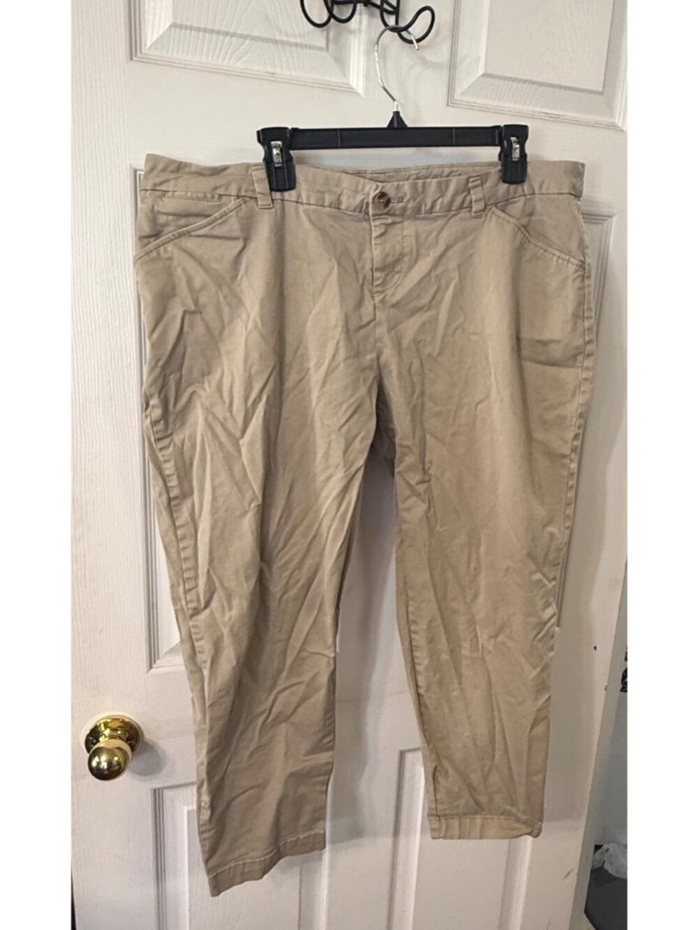 C.J. Banks Women’s 20WP Khaki Pants – Straight Leg Casual Trousers